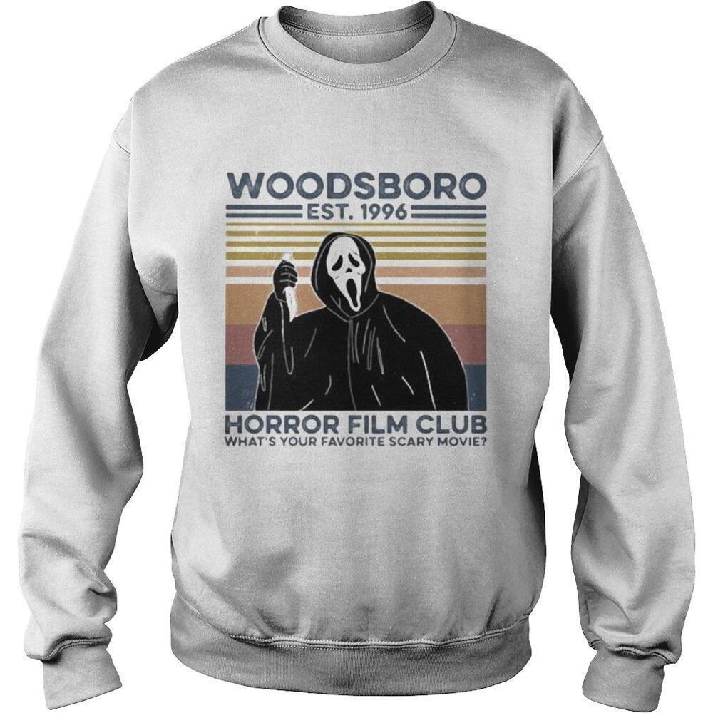 Ghost Woodsboro Est 1996 Horror Film Club Sweatshirt